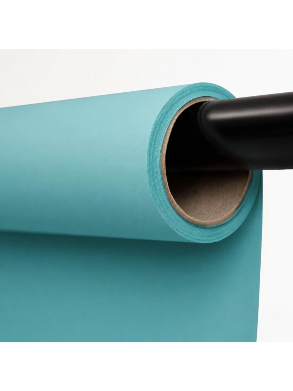 Seamless Solid Blue Photography Backdrop Paper 53"x16.4" - Perfect for Studio